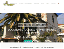 Tablet Screenshot of legrillon33.com